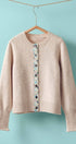 Cottage Bloom Knit Cardigan in Oatmeal - Women's Cardigans & Shrugs | Urban Daizy