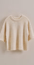 Sisters Lettering Knit Sweater Elbow Sleeve Crew Neck in Oatmeal - Women's Sweaters | Urban Daizy