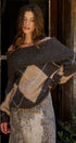 Argyle Knit Sweater with Convertible Cowl Neck in Brown - Women's Sweaters | Urban Daizy