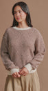 Textured Stripe Diamond Knit Sweater in Brown - Women's Sweaters | Urban Daizy