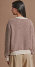 Textured Stripe Diamond Knit Sweater in Brown - Women's Sweaters | Urban Daizy