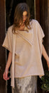 Oversized Knit Poncho Top with Attached Scarf in Ivory - Women's Sweaters | Urban Daizy