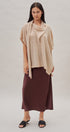 Oversized Knit Poncho Top with Attached Scarf in Ivory - Women's Sweaters | Urban Daizy