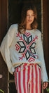 Nordic Snowflake Fair Isle Knit Sweater in Ivory - Women's Sweaters | Urban Daizy