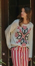 Nordic Snowflake Fair Isle Knit Sweater in Ivory - Women's Sweaters | Urban Daizy