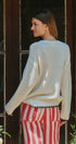 Nordic Snowflake Fair Isle Knit Sweater in Ivory - Women's Sweaters | Urban Daizy