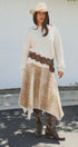 Texas Sequin Letter Fuzzy Knit Pullover Sweater in Ivory - Women's Sweaters | Urban Daizy