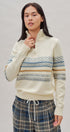 Fair Isle Quarter Zip Knit Sweater in Ivory - Women's Cardigans & Shrugs | Urban Daizy