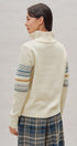 Fair Isle Quarter Zip Knit Sweater in Ivory - Women's Cardigans & Shrugs | Urban Daizy