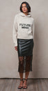 Future Mind Intarsia Knit Hoodie Sweater in Natural - Women's Sweaters | Urban Daizy