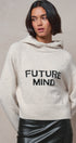 Future Mind Intarsia Knit Hoodie Sweater in Natural - Women's Sweaters | Urban Daizy