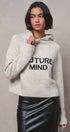 Future Mind Intarsia Knit Hoodie Sweater in Natural - Women's Sweaters | Urban Daizy