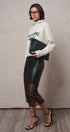Future Mind Intarsia Knit Hoodie Sweater in Natural - Women's Sweaters | Urban Daizy