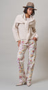 Pointelle Knit Sweater and Shawl Set in Natural - Women's Sweaters | Urban Daizy