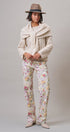 Pointelle Knit Sweater and Shawl Set in Natural - Women's Sweaters | Urban Daizy