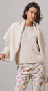 Pointelle Knit Sweater and Shawl Set in Natural - Women's Sweaters | Urban Daizy