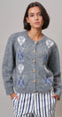 Prep School Argyle Knit Cardigan in Grey - Women's Cardigans & Shrugs | Urban Daizy