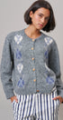 Prep School Argyle Knit Cardigan in Grey - Women's Cardigans & Shrugs | Urban Daizy
