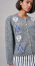 Prep School Argyle Knit Cardigan in Grey - Women's Cardigans & Shrugs | Urban Daizy