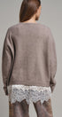 Soft Focus Oversized Crew Sweater in Mocha - Women's Tunics | Urban Daizy