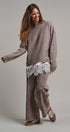 Soft Focus Oversized Crew Sweater in Mocha - Women's Tunics | Urban Daizy