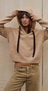 Easy Drift Hooded Knit Sweater in Taupe	 - Women's Sweaters | Urban Daizy