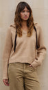 Easy Drift Hooded Knit Sweater in Taupe	 - Women's Sweaters | Urban Daizy