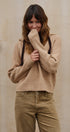 Easy Drift Hooded Knit Sweater in Taupe	 - Women's Sweaters | Urban Daizy