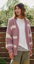 Cozy Hour Chunky Knit Cardigan in Mauve Pink - Women's Cardigans & Shrugs | Urban Daizy