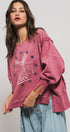 Vintage Western Born Free Boho Casual Top in Misted Yellow - Women's Sweatshirts & Hoodies | Urban Daizy