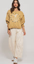 Vintage Western Born Free Boho Casual Top in Misted Yellow - Women's Sweatshirts & Hoodies | Urban Daizy