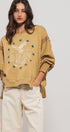 Vintage Western Born Free Boho Casual Top in Misted Yellow - Women's Sweatshirts & Hoodies | Urban Daizy
