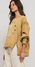 Vintage Western Born Free Boho Casual Top in Misted Yellow - Women's Sweatshirts & Hoodies | Urban Daizy