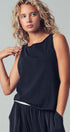 Coastal Cool Sleeveless Tank Top in Black - Women's Tanks & Camis | Urban Daizy
