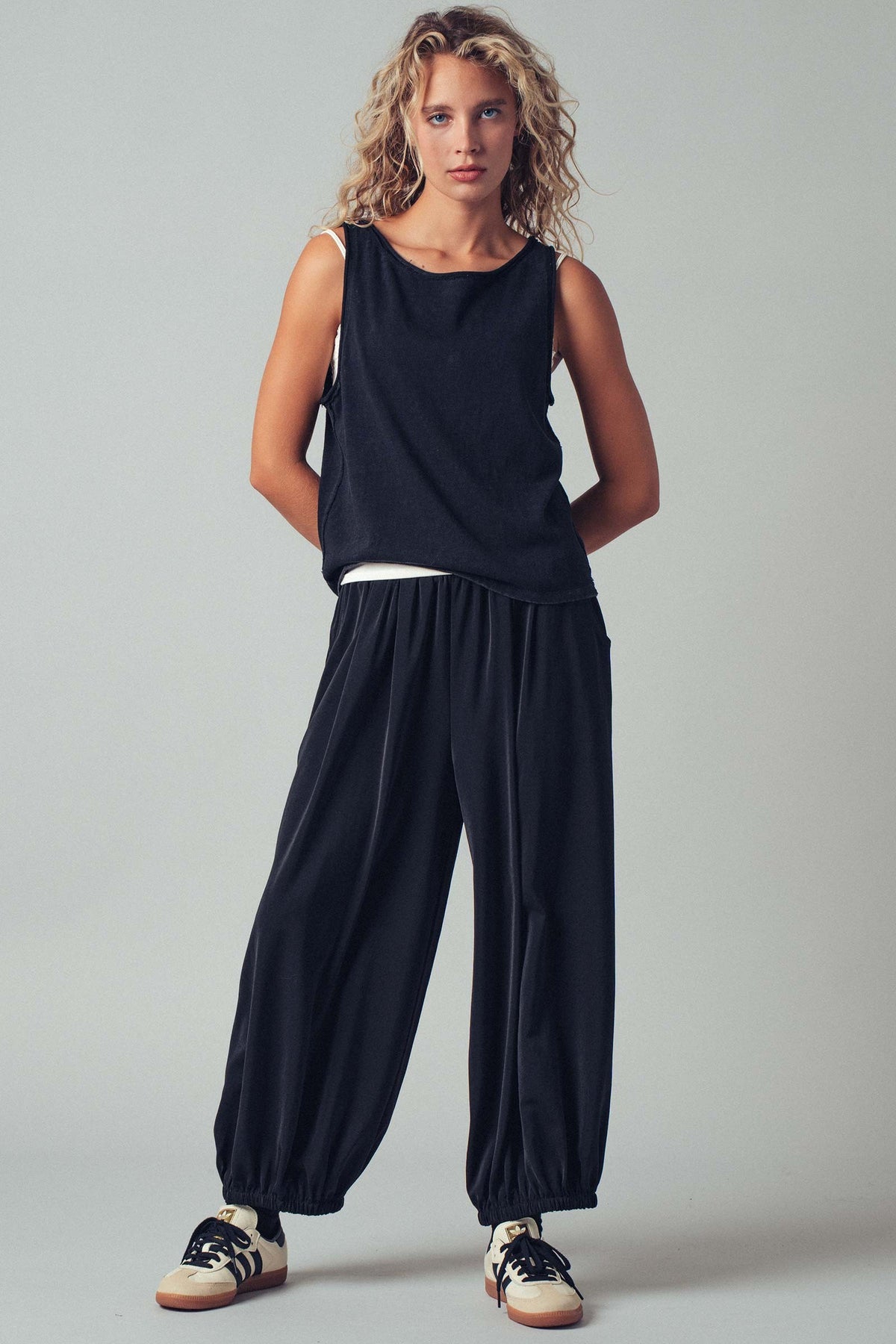 Coastal Cool Sleeveless Tank Top in Black - Women's Tanks & Camis | Urban Daizy