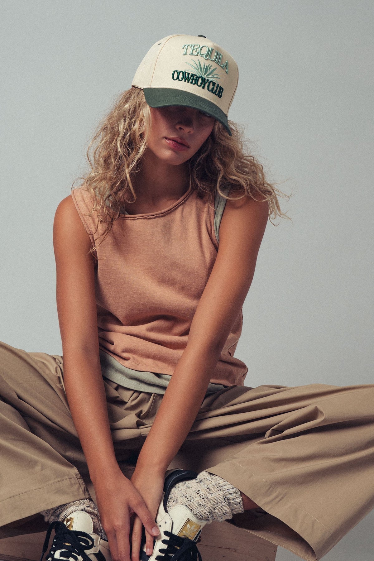 Coastal Cool Sleeveless Tank Top in Desert Tan - Women's Tanks & Camis | Urban Daizy
