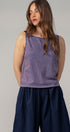 Coastal Cool Sleeveless Tank Top in Navy - Women's Tanks & Camis | Urban Daizy
