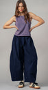 Coastal Cool Sleeveless Tank Top in Navy - Women's Tanks & Camis | Urban Daizy