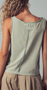 Coastal Cool Sleeveless Tank Top in Sage - Women's Tanks & Camis | Urban Daizy