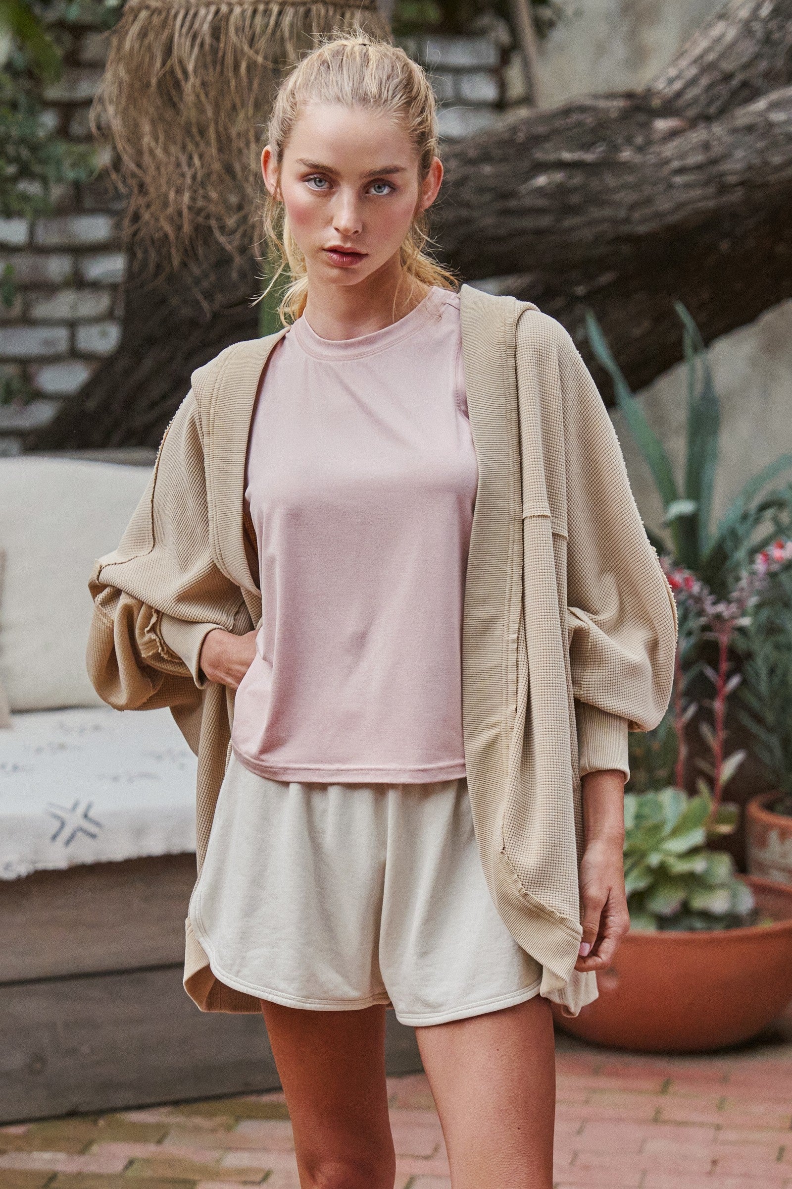 Soft Studio To Street Tank Top in Dusty Pink - Women's Tops | Urban Daizy