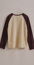 Retro Free Spirit Raglan Baseball Tee in Taupe Brown - Women's Tops | Urban Daizy