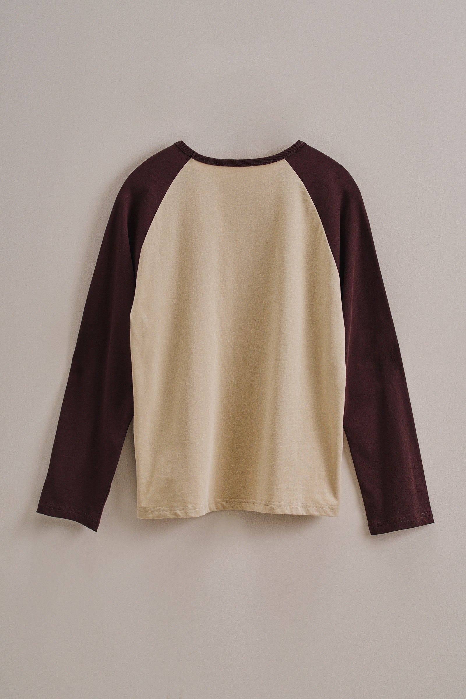 Retro Free Spirit Raglan Baseball Tee in Taupe Brown - Women's Tops | Urban Daizy