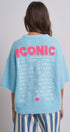 Iconic City Graphic Back Knit Sweater in Blue - Women's SWEATERS | Urban Daizy