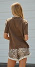 Western Horse Graphic Cotton Tee in Brown in Brown - Women's Fashion | Urban Daizy