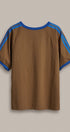 La Sirena Mermaid Graphic Ringer Tee in Brown - Women's Fashion | Urban Daizy
