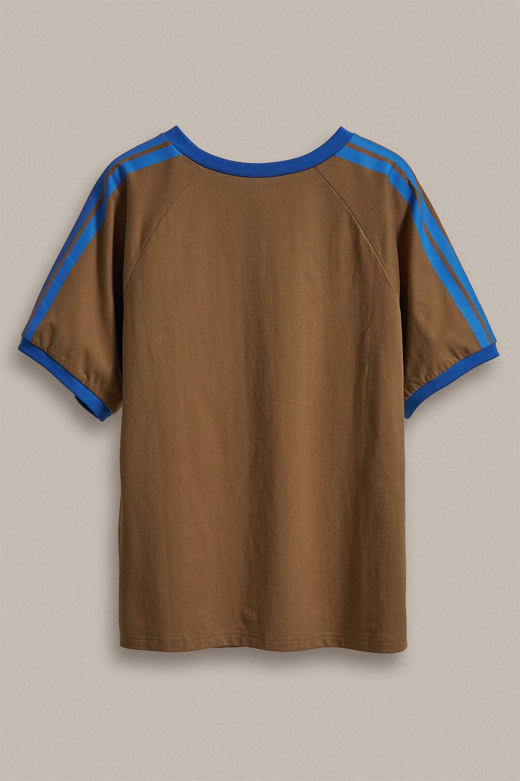 La Sirena Mermaid Graphic Ringer Tee in Brown - Women's Fashion | Urban Daizy