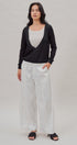 Fine Knit Plunge V Neck Long Sleeve Top in Black - Women's T-Shirts & Polos | Urban Daizy
