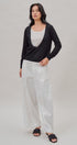 Fine Knit Plunge V Neck Long Sleeve Top in Black - Women's T-Shirts & Polos | Urban Daizy