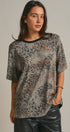 Leopard Animal Print Oversized Tee Y2K Western 90s for Women in Leopard - Women's Fashion | Urban Daizy