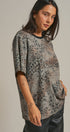 Leopard Animal Print Oversized Tee Y2K Western 90s for Women in Leopard - Women's Fashion | Urban Daizy